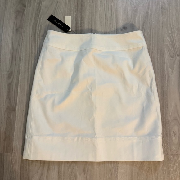 Talbots Petites White Cotton-Blend Skirt – NWT – Size 4P - Picture 1 of 5